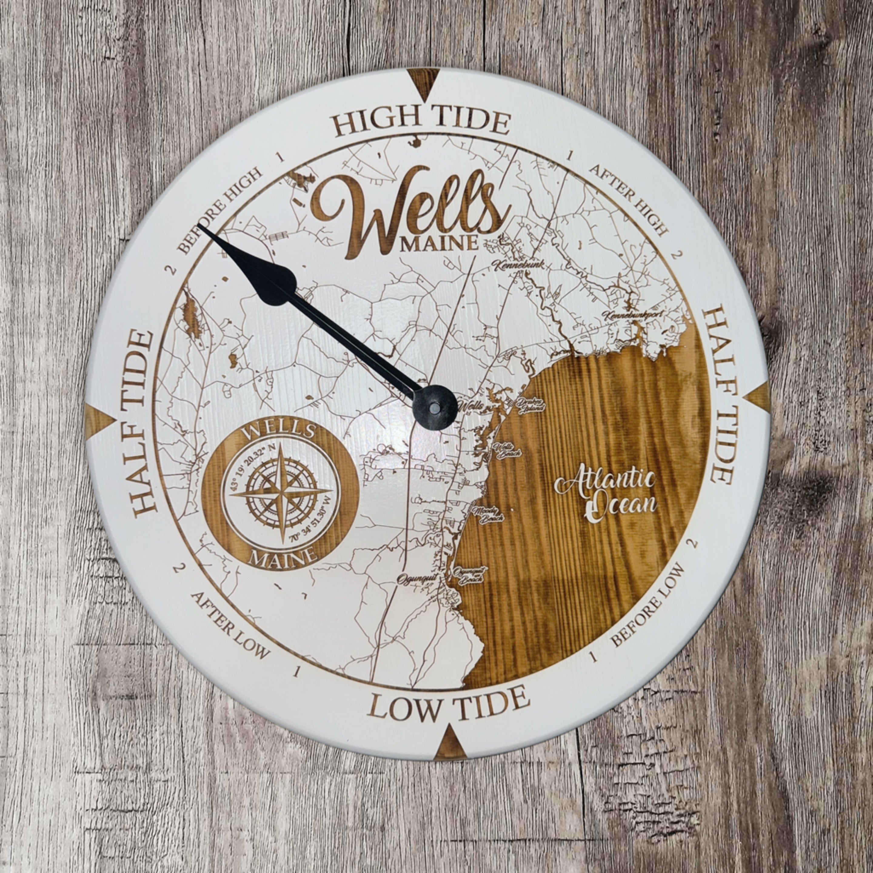 Wells, ME Lowcountry Tide Clocks