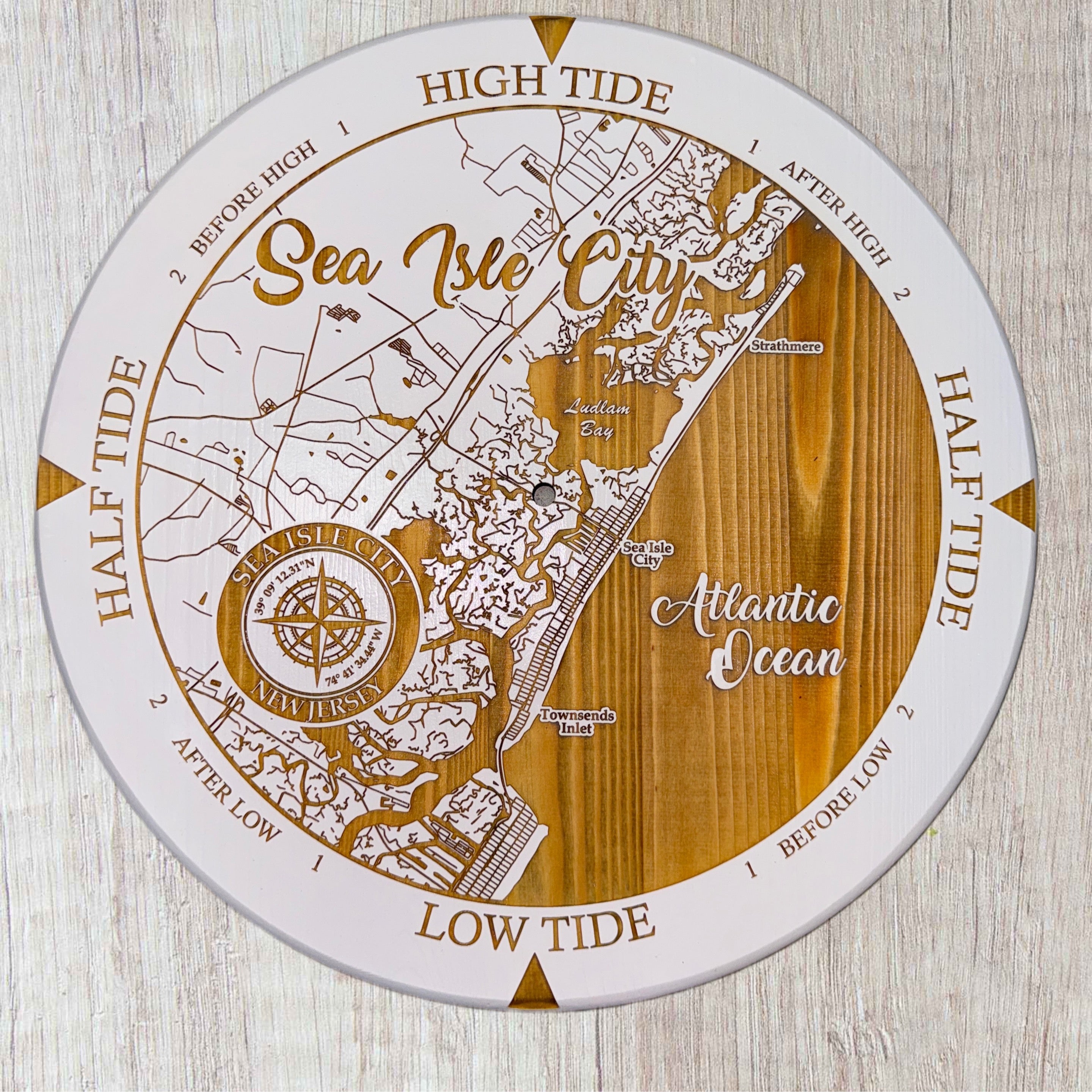 Sea Isle City Tide Clock Lowcountry Tide Clocks